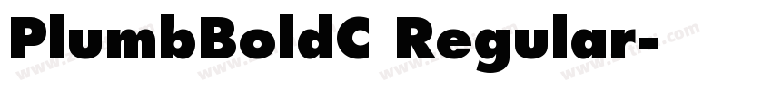 PlumbBoldC Regular字体转换